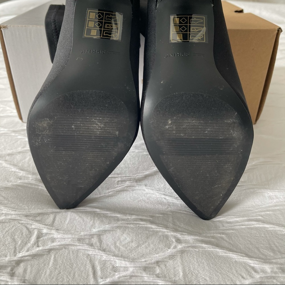 Call It Spring Hailassi Black Sock Booties 7 - image 7